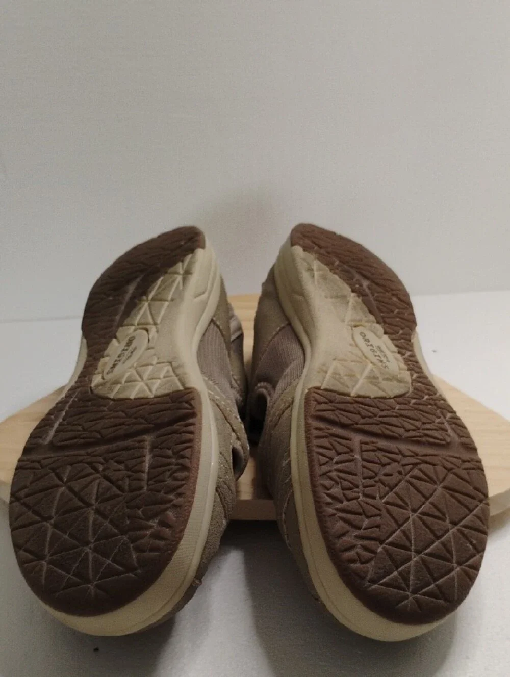 Origins Taupe Suede Strap Cutout Sandals